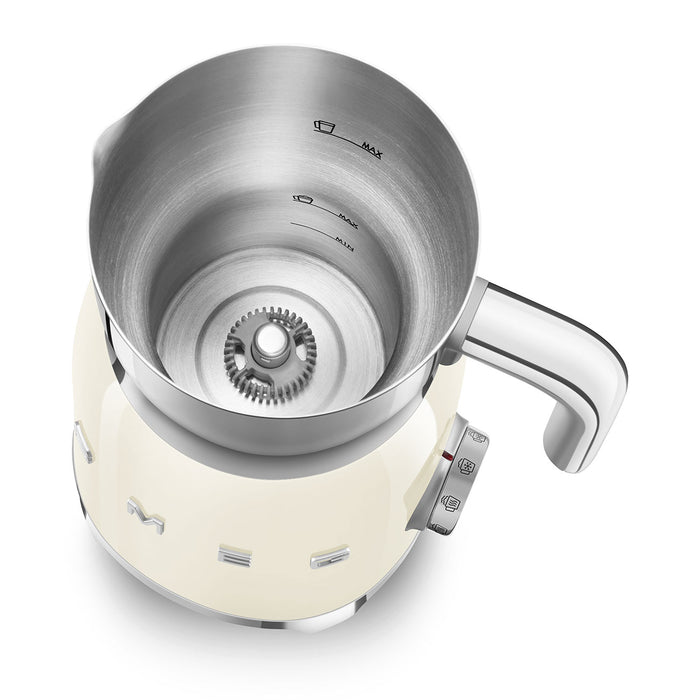 MOUSSEUR À LAIT AVEC POIGNÉE CRÈME SMEG