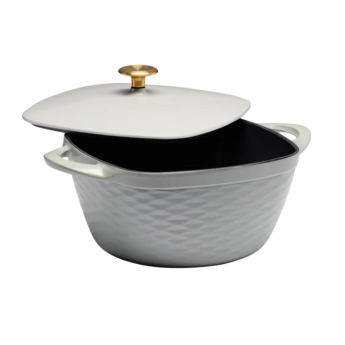 COCOTTE CARRÉE FONTE ÉMAILLÉE 7QTGRISE TRAMONTINA
