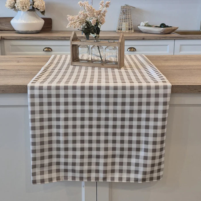 NAPPE 60" X 60" "VICHY GRISE" BRUNELLI