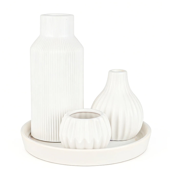 TRIO DE VASES BLANCS - BERLIN KO&CO