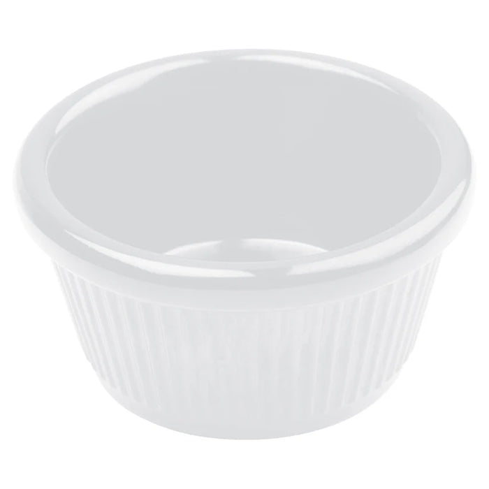 RAMEQUINS CANNELÉS BLANCS 4 ON (DZ) WINCO