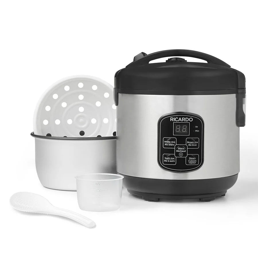 Cuiseur À Riz Avec Poignées En Bois,Pour 8 À 10 Personnes,Avec Tasse À Cuiseur À Riz Avec Poignées En Bois,Pour 8 À 10 Personnes,Avec Tasse À