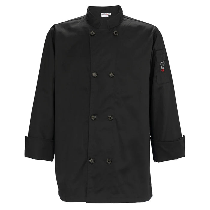 VESTE DE CHEF NOIRE MÉDIUM WINCO