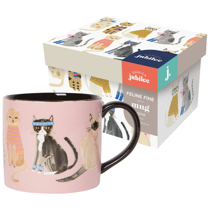 MUG FÉLINS 14 OZ. DANS UNE BOÎTE DANICA