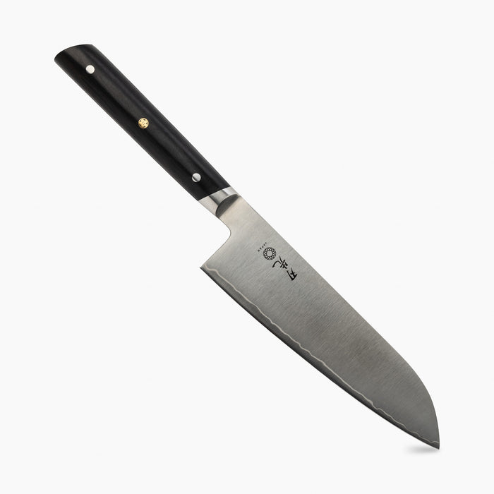 COUTEAU SANTOKU 7" NOIR HAZAKI