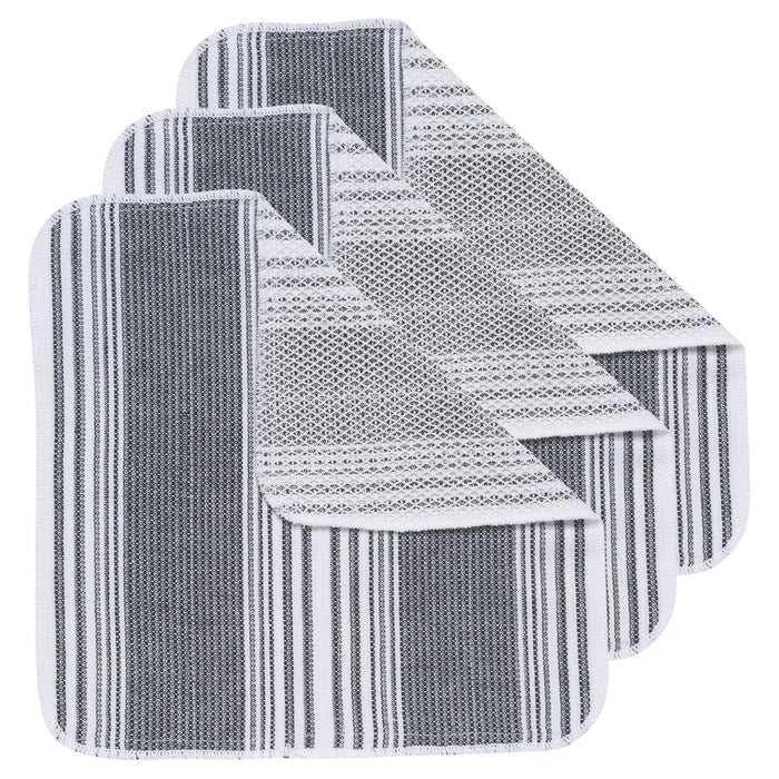 PQT (3) LAVETTES 10" X 10" NOIRES DANICA