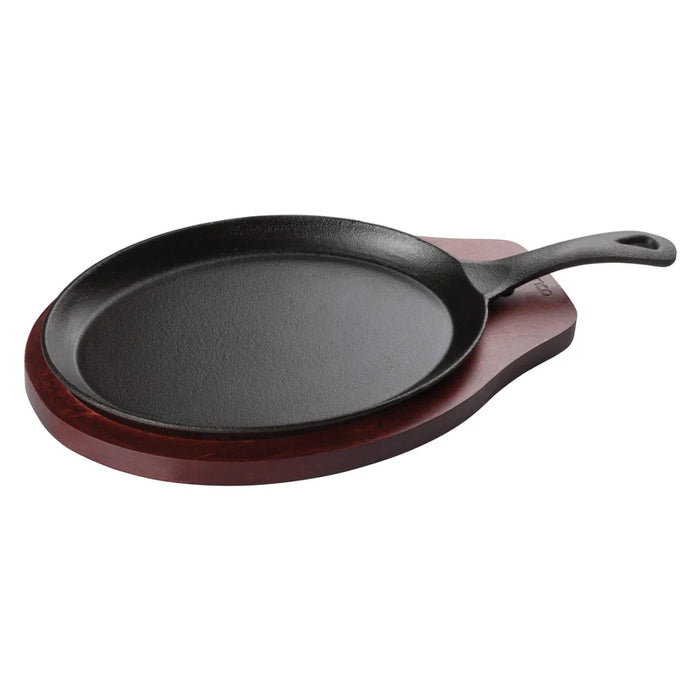 POÊLON FAJITAS  & BASE EN BOIS WINCO