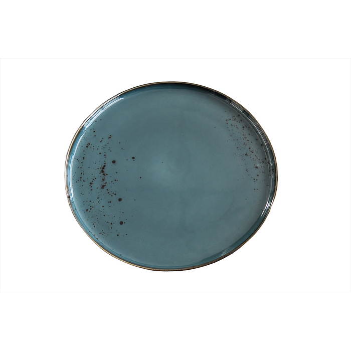 ASSIETTE RONDE 11" BLEUE KAYALI