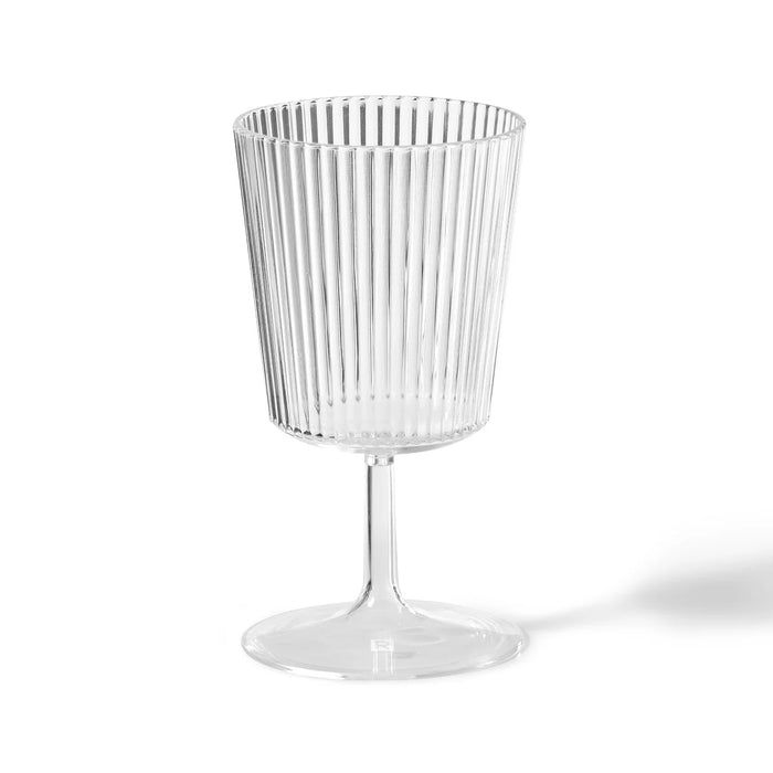 VERRE À VIN À RAINURES TRANSPARENT 350ML. RICARDO