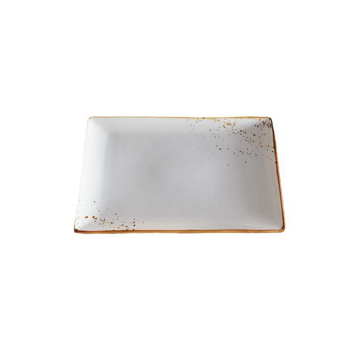 ASSIETTE RECTANGLE 11" X 6.75" BLANCHE KAYALI