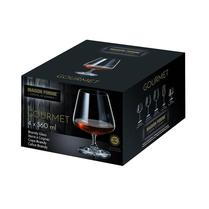 ENS. (4) VERRES À BRANDY CRISTALLINE 560 ML. KAYALI