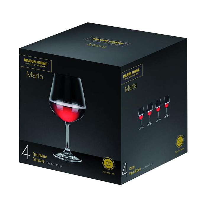 ENS. (4) VERRES À VIN MARTA 460 ML. KAYALI
