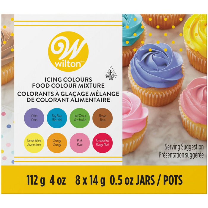 BTE (8) COLORANTS ALIMENTAIRES 0.5OZ. WILTON