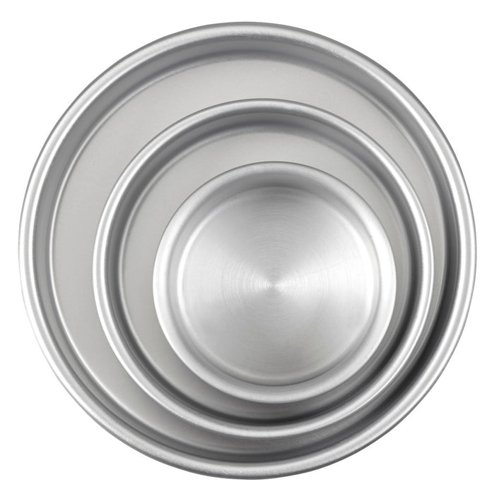 ENS. (3) MOULES À GÂTEAU 4", 6", 8" WILTON