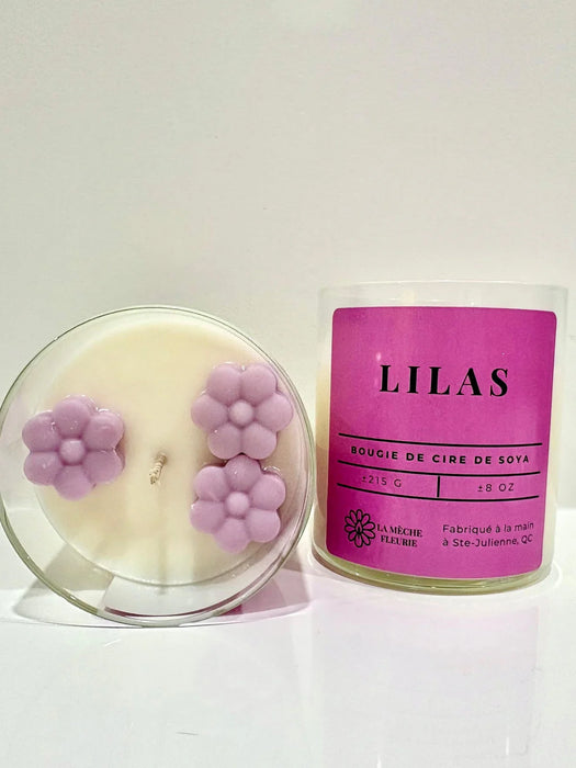 CHANDELLE LILAS LA MECHE FLEURIE