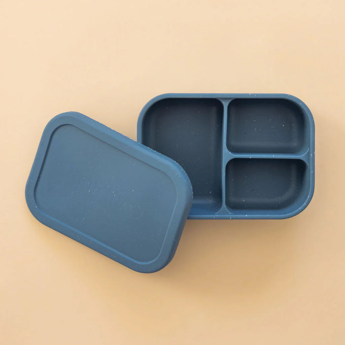 BOÎTE BENTO 3 COMP. SILICONE INDIGO  MINIKA