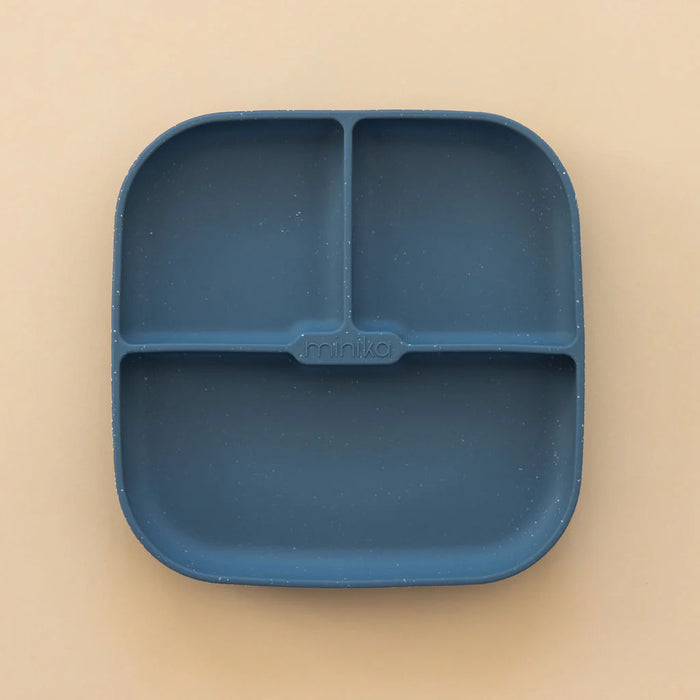 ASSIETTE 3 COMP. SILICONE INDIGO MINIKA