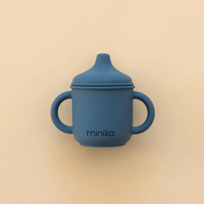TASSE À BEC 2 POIGNÉES SILICONE INDIGO MINIKA