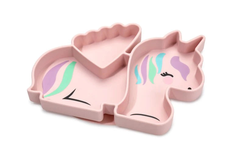PLAT À VENTOUSE DIVISÉ SILICONE LICORNE MELII