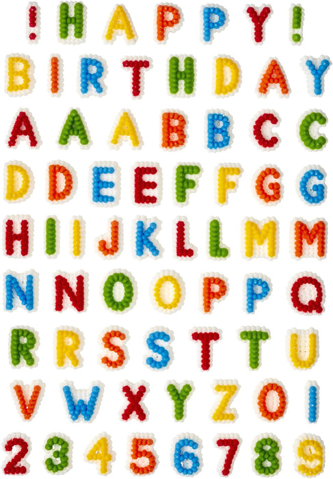 ALPHABET EN SUCRE 68 PCES WILTON