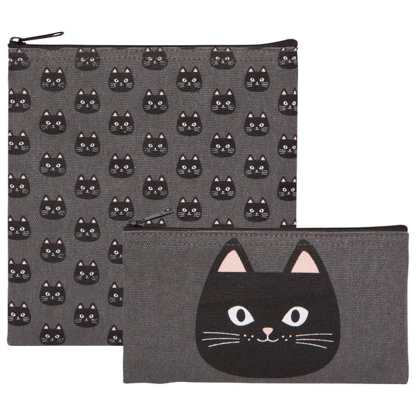 ENS. (2) POCHETTES "CHAT" DANICA